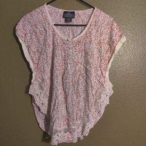 Angie Floral and Lace Top